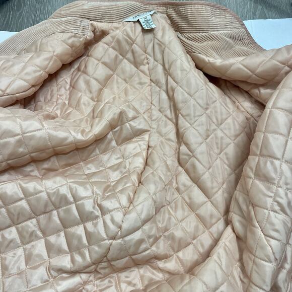 VTG Orvis Corduroy Coat Jaclet S Pastel Peach Prairie Preppy Old Money Lagenlook - Picture 6 of 7